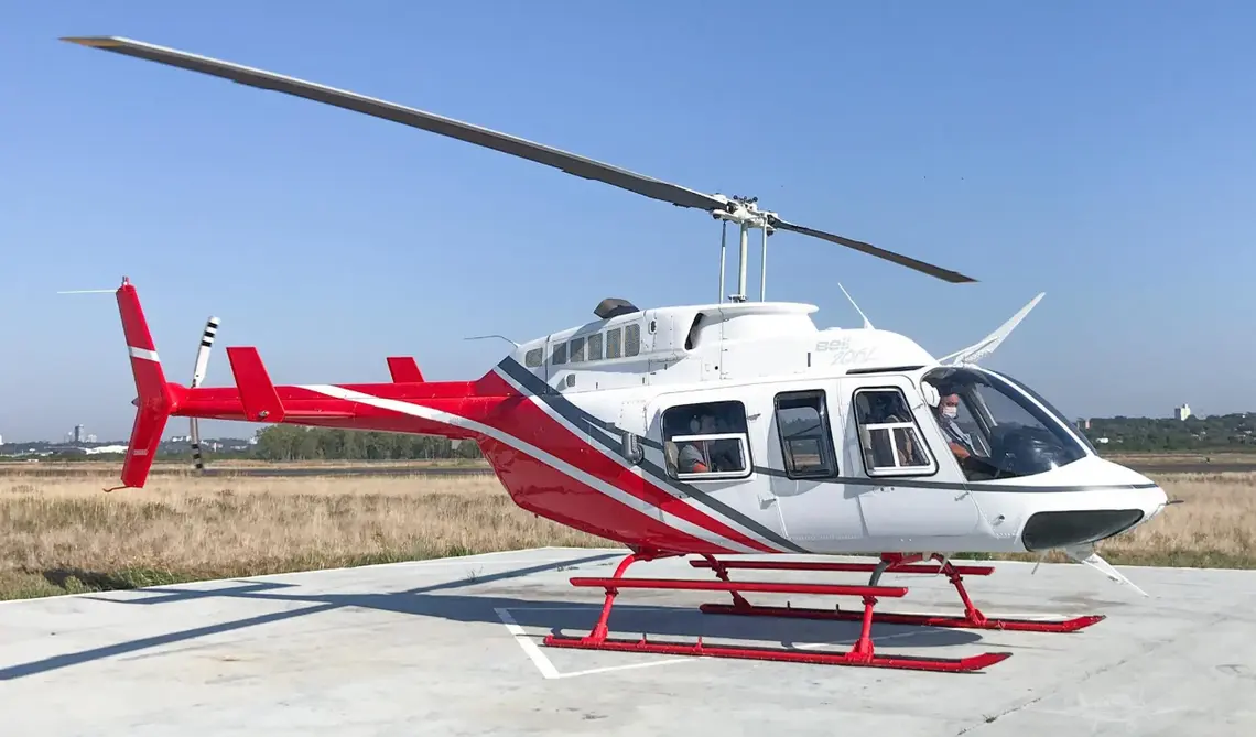 Bell 206 helicopter charter in Cancun
