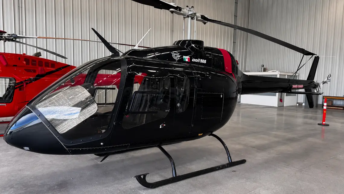 Bell 505 helicopter charter in Los Cabos
